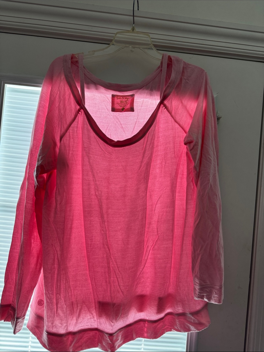 Lilly Pulitzer Pink Long-luxletic Lightweight Top